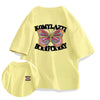 大好評 カジュアル 絶対流行 ルーズ プリント全6色 半袖TシャツF-8914