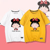 男女兼用 かわいい プリント 半袖 Tシャツ F-13602