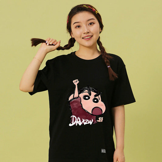 （半額！期間限定）男女兼用 人気高い プリント 半袖 Tシャツ F-13601