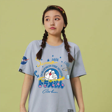 男女兼用 かわいい プリント 半袖 Tシャツ F-13598